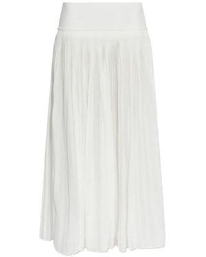 Rohe Falda larga plisada - Blanco