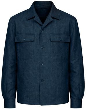 Briglia 1949 Button-up Shirt Jacket - Blue