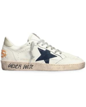 Golden Goose Ball Star Trainers - White
