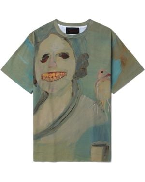 Simone Rocha Graphic-Print T-Shirt - Green