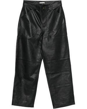 Carter Young Big Ben Leather Trousers - Grey