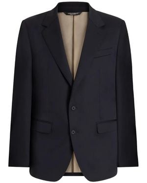 Dolce & Gabbana Taormina Single-Breasted Jacket - Blue