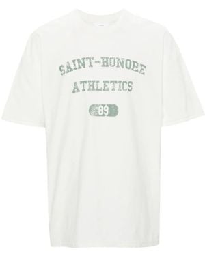 1989 STUDIO Saint Honore Athletics Cotton T-Shirt - White