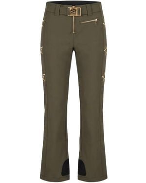 High Society Pantalones De Esquí Con Diseño Patchwork De Estrella - Verde