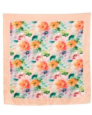 D'Aniello フローラル スカーフ - ホワイト