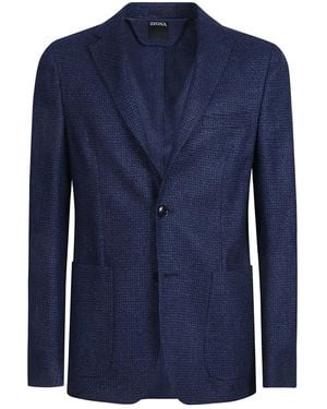 ZEGNA Einreihiges Sakko - Blau