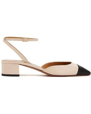 Aquazzura French Flirt 35 Leather Pump - Metallic