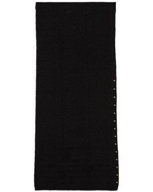 A PAPER KID Knitted Stud Skirt - Black
