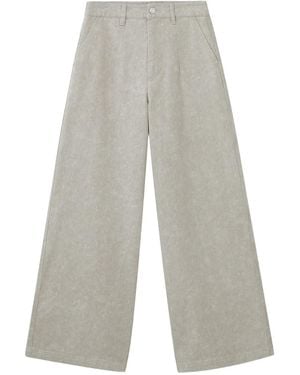 B+ AB Wide-Leg Straight Pants - White