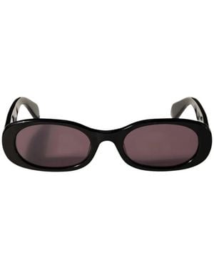 Off-White c/o Virgil Abloh Arrows Round-Frame Sunglasses - Black