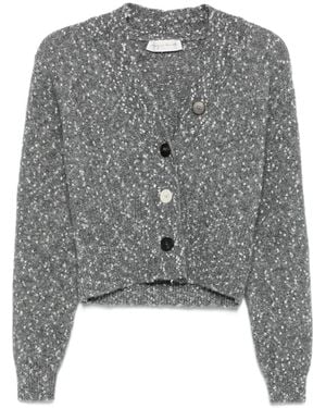 Phisique Du Role Button Cardigan - Gray