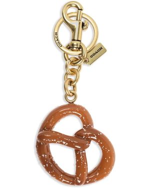 COACH Small Pretzel Bag Charm - Metallic