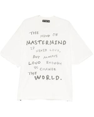 MASTERMIND WORLD T-Shirt À Imprimé Tête De Mort - White