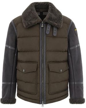 Blauer Giacca Amherst Trapuntata Con Inserti - Grigio