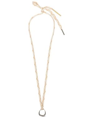 Dries Van Noten Stone-Embellished Signet Ring - White