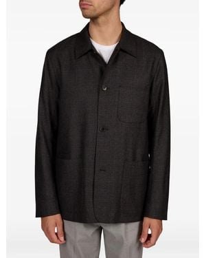 Paul Smith And- Check Wool Work Jacket - Black