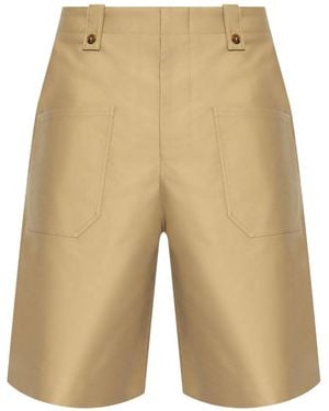 McQueen Hombre Shorts De Algodón - Neutro