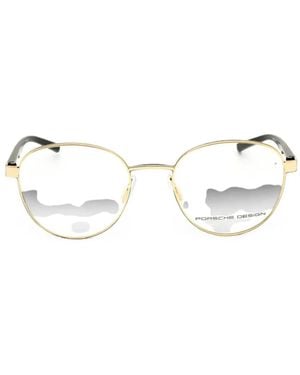Porsche Design Round-Frame Glasses - Natural