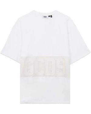 Gcds Logo Band T-Shirt - White