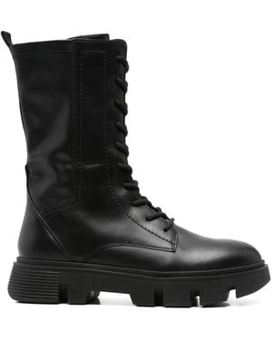 Geox 40Mm Vilde Combat Boots - Black