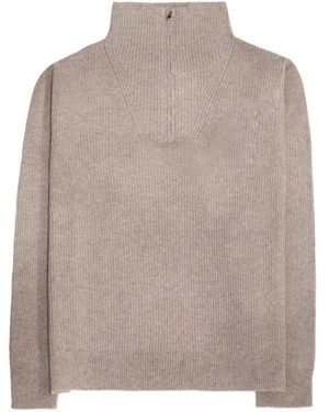Paura Helsinki Half-Zip Jumper - Grey