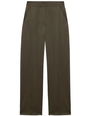 Jonathan Simkhai Kyra Wide-Leg Satin Pants - Green