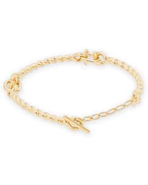 Ferragamo Bracciale Gancini Twisted (S) - Metallizzato
