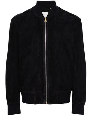 Paul Smith Suede Bomber Jacket - Black