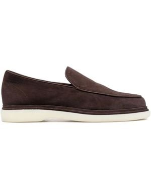 Fratelli Rossetti Suede Flatform Loafers - Brown