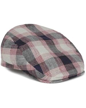 Lock & Co. Hatters Grosvenor Checked Beret - Grey