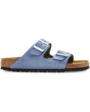 Birkenstock ダブルバックル フラットサンダル - ブルー