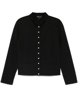 agnès b. Snap Cardigan - Black