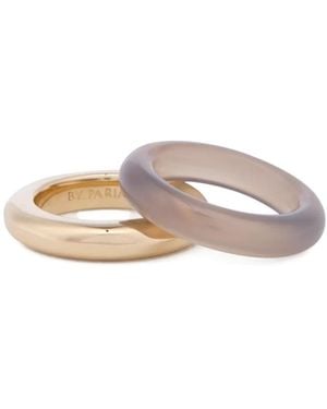 BY PARIAH Stacked Ringe (2Er-Set) - Mettallic