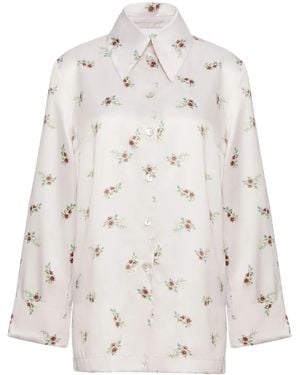 Sleeper Blossom-Print Shirt - Natural