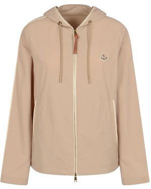 Moncler Hooded Zip Jacket - Natural