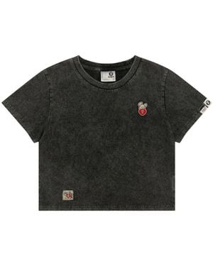 Aape By A Bathing Ape Graphic embroidered T-shirt - Schwarz
