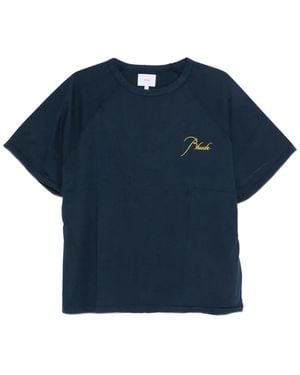 Rhude T-Shirt mit Raglanärmeln - Blau