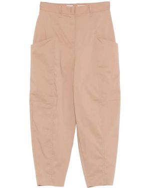 Bomboogie Tapered Cropped Pants - White