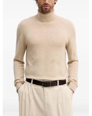 Benetton タートルネック セーター - ナチュラル