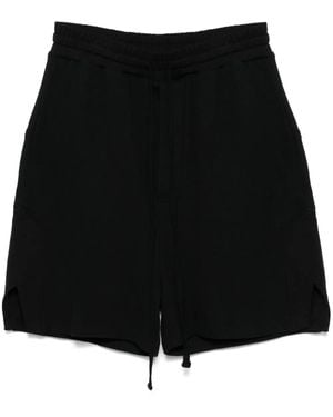 Thom Krom Waffle-Effect Track Shorts - Black