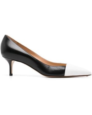 Francesco Russo 55Mm Leather Court Shoes - Black