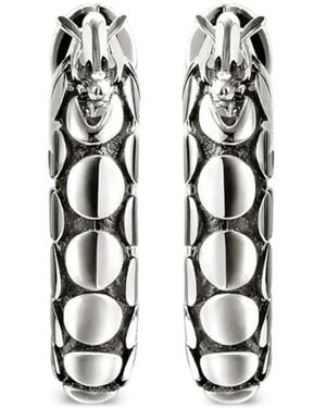 John Hardy Sterling Dot Hoop Earrings - White