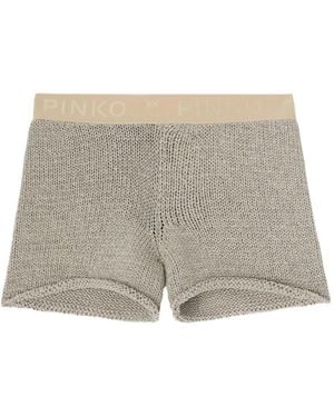 Pinko Short En Crochet - Gris