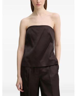 A.L.C. Trägerloses Top - Schwarz