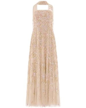Needle & Thread Forget-Me-Not Strapless Gown - White