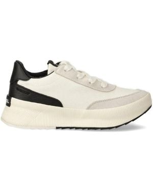 Sorel Suede-Panel Lace-Up Trainers - White