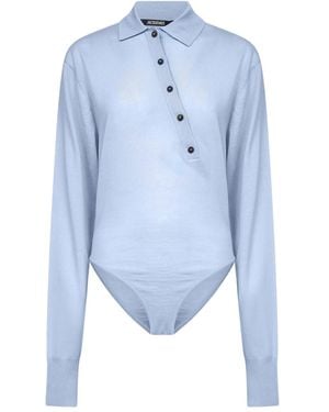 Jacquemus Polo-Neck Bodysuit - Blue