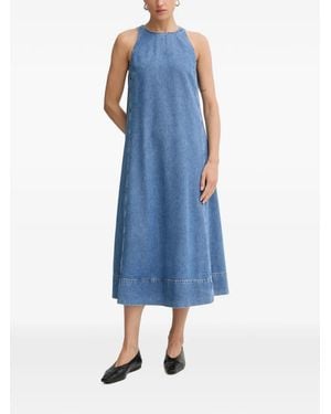 Marc O' Polo Halterneck Sleeveless Midi Dress - Blue