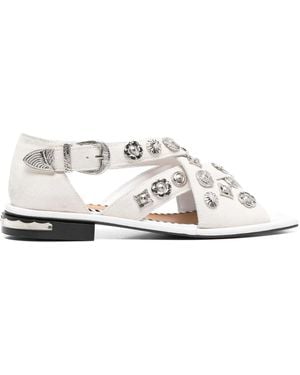 Toga Sandali Con Design A Fasce - Bianco