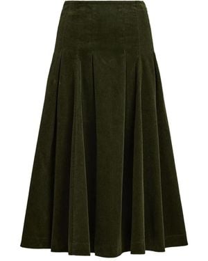 Polo Ralph Lauren Cotton Skirt With Logo - Green